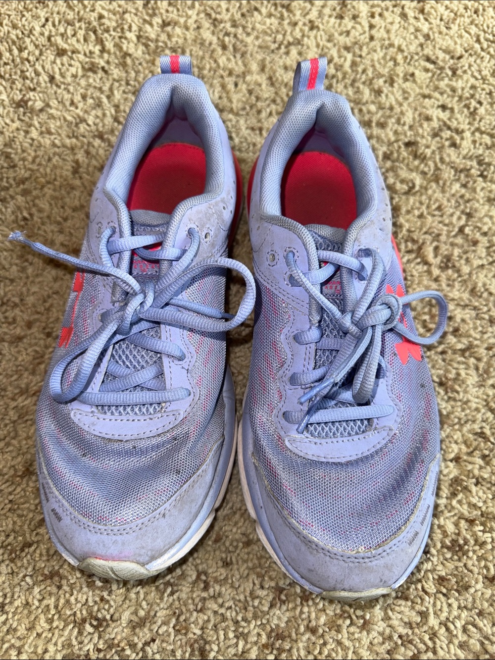 Under Armour Lavender and Pink Athletic Sneakers - 7